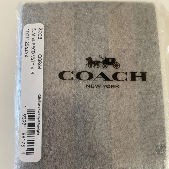 NWT Slim Billfold Wallet With Varsity Stripe 3003 - Picture 2 of 8